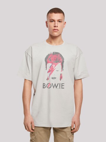 F4NT4STIC Shirt 'David Bowie ' in Grijs: voorkant