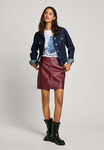 Pepe Jeans Skirt 'CHARLOTTE' in Red