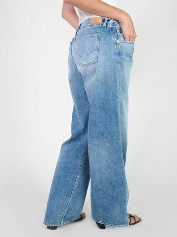 Wide Leg Jean 'Lauryn' Le Temps Des Cerises en bleu
