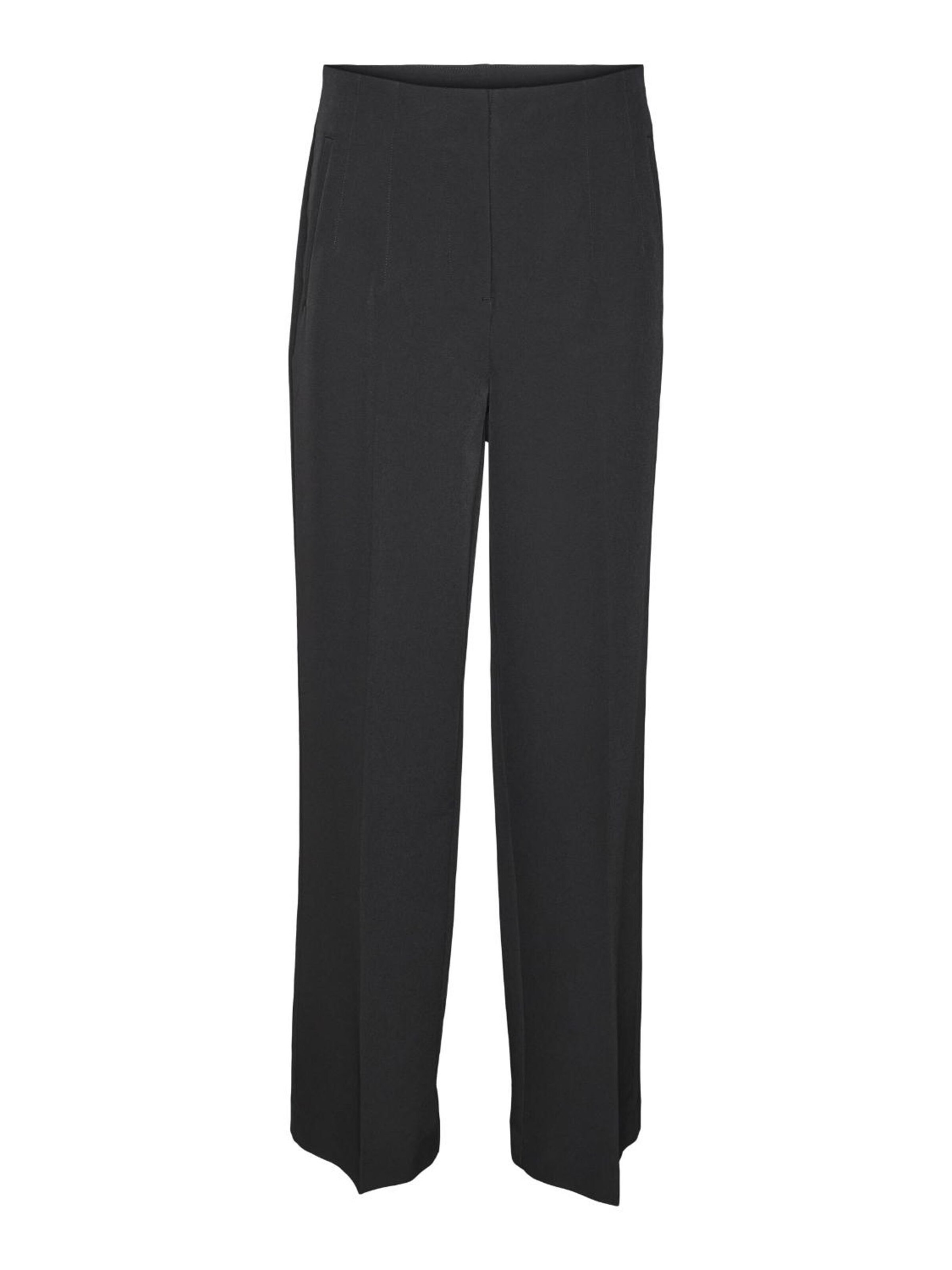 VERO MODA Regular Trousers 'Lina' in Black: front