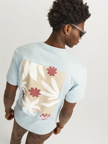 T-Shirt 'Marbella' JACK & JONES en bleu : devant