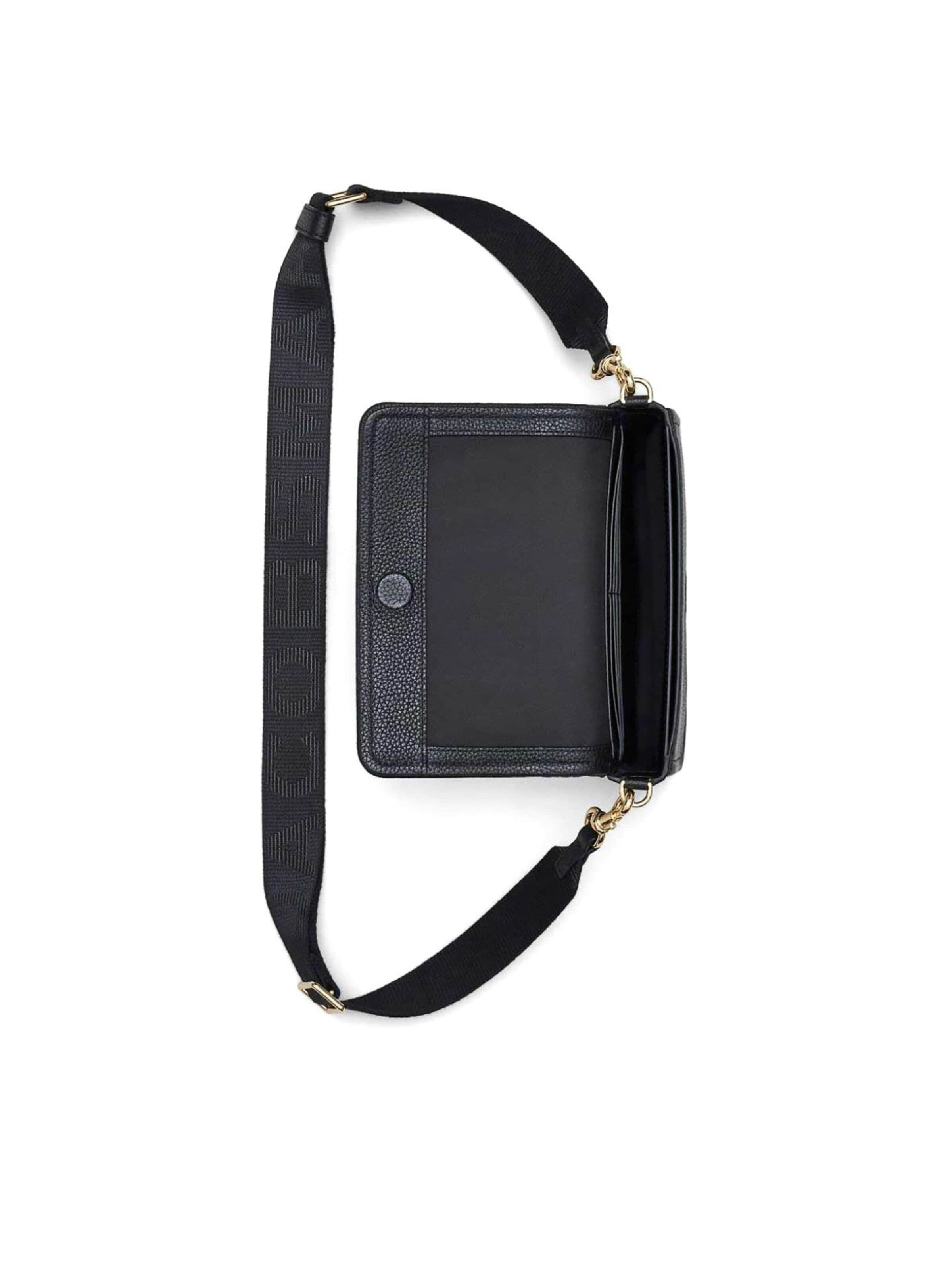 Marc Jacobs Schoudertas 'The Leather Mini Bag Crossbody Bag' in Zwart