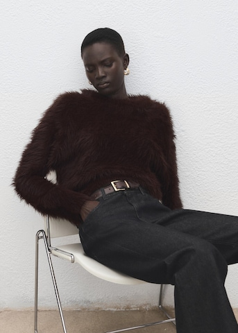 MANGO Sweater 'Toby' in Brown