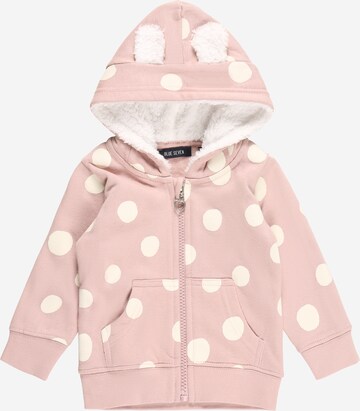 BLUE SEVEN Zip-Up Hoodie in Pink: front