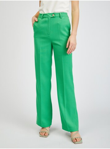Orsay Regular Pleated Pants in Green: front
