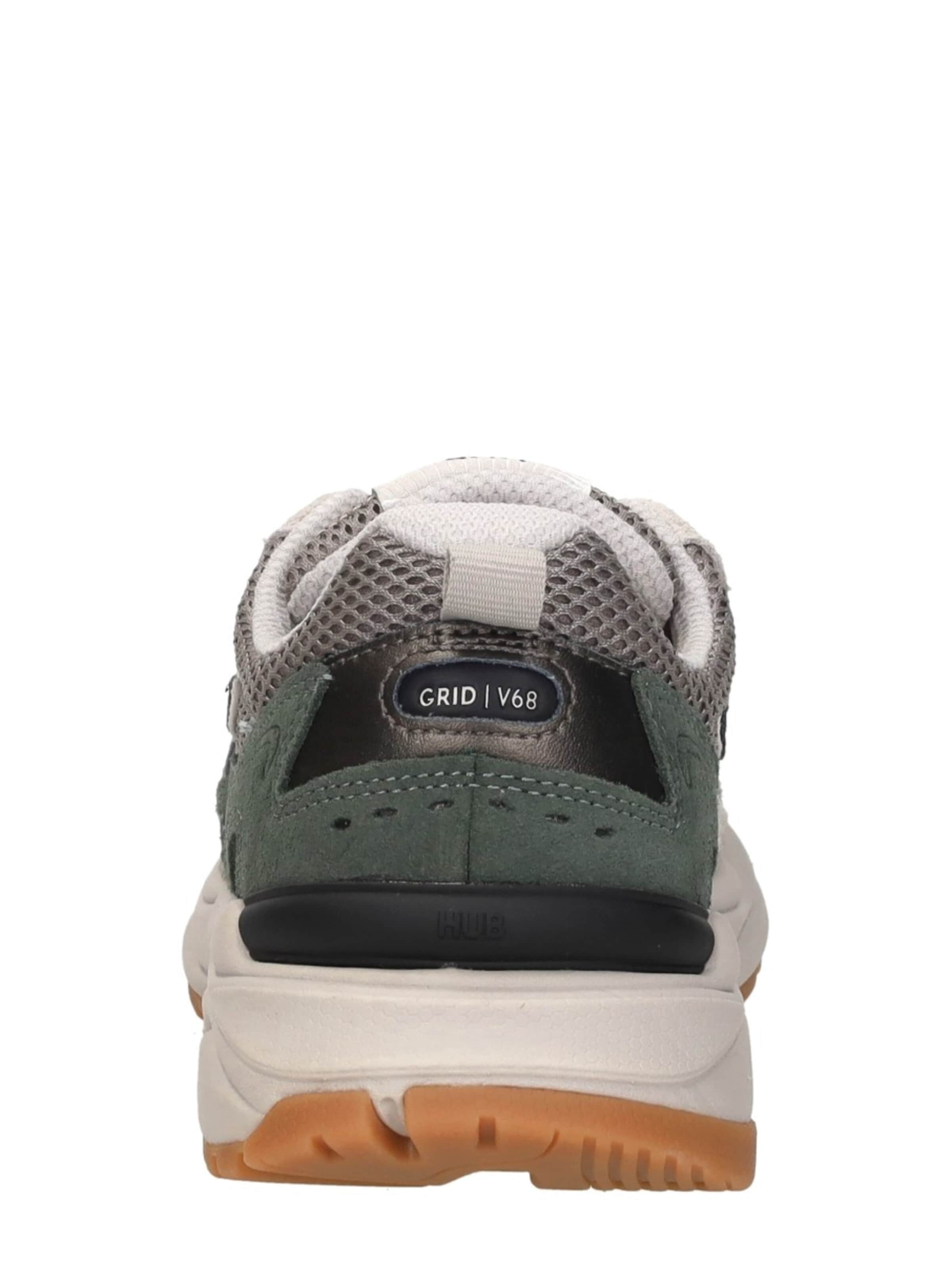 HUB Sneakers laag 'Grid' in Grijs