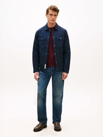 TOMMY HILFIGER Přechodná bunda – modrá: zadní strana