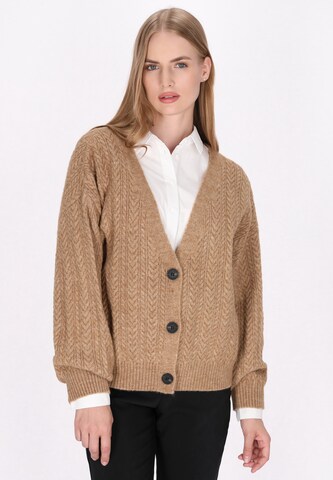Cardigan DreiMaster Klassik en beige : devant