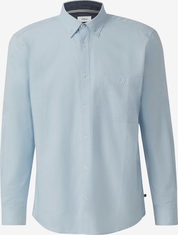 Coupe regular Chemise s.Oliver en bleu : devant