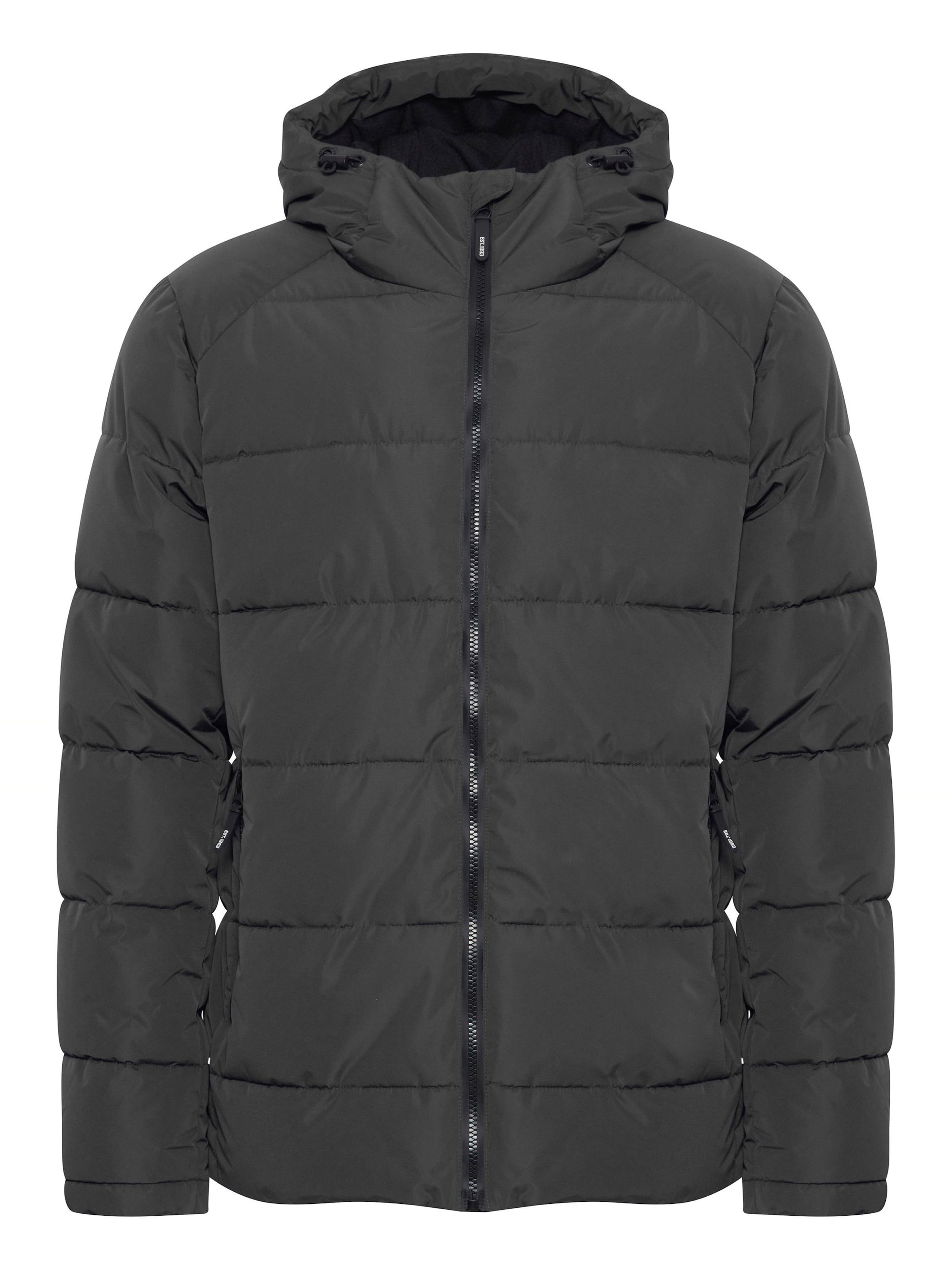 INDICODE JEANS Winterjacke ' Herschel ' in Grau: Vorderseite