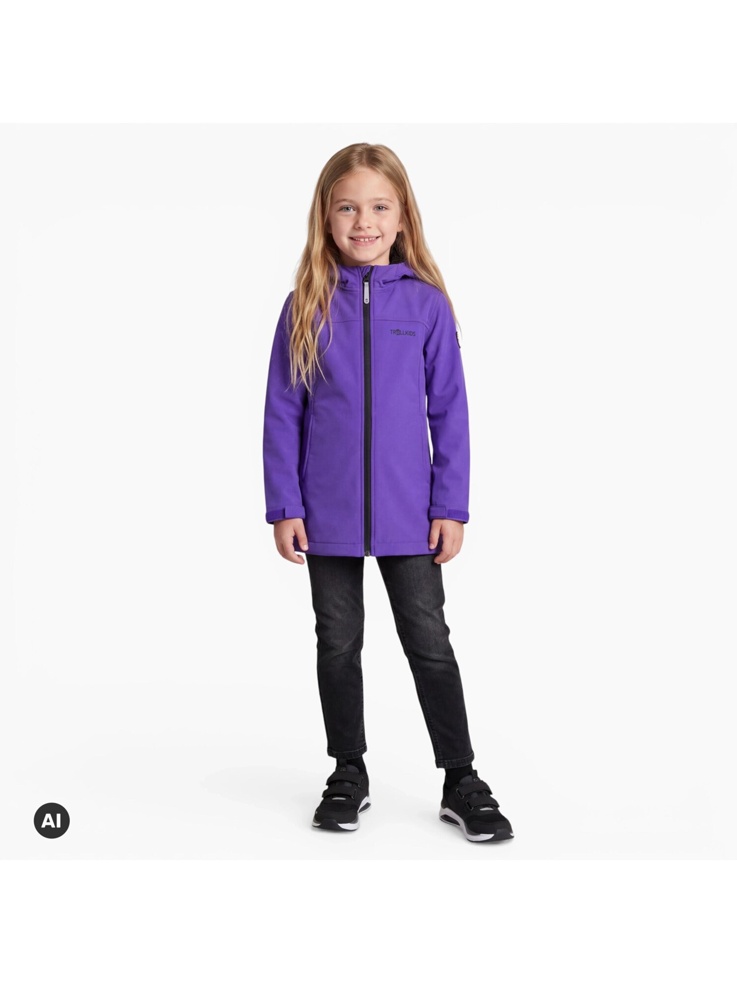 TROLLKIDS Outdoor jacket in Purple
