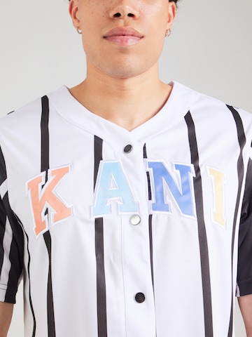 Karl Kani Regular fit Button Up Shirt 'Serif' in White