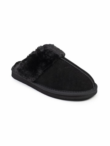 Minnetonka Hausschuh 'Chesney' in Schwarz