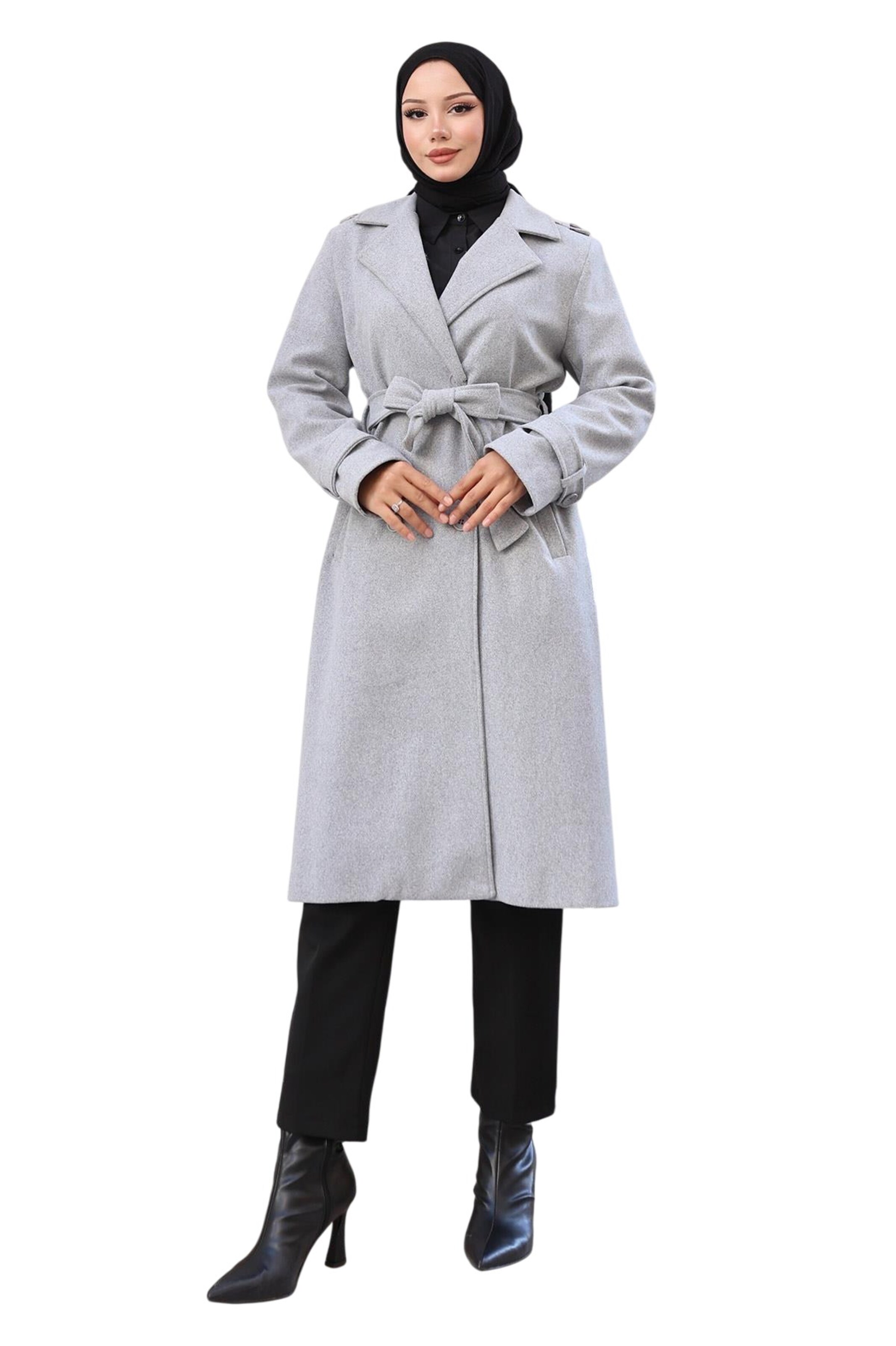 MODAMIHRAM Übergangsmantel in Grau