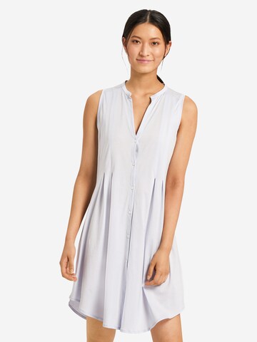 Hanro Nightgown 'Cotton Deluxe' in Blue