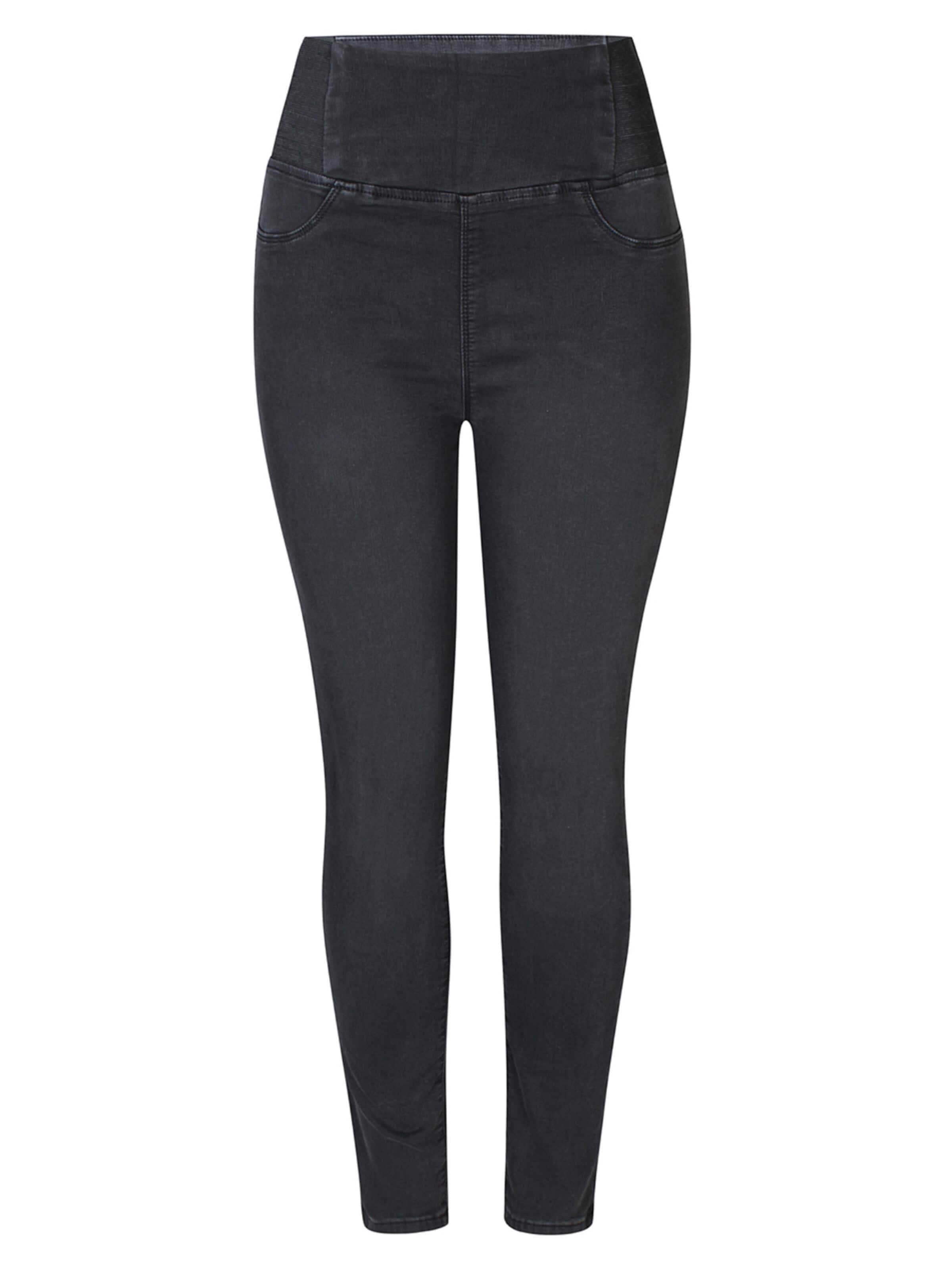 ze-ze Slimfit Jeggings 'Pixie 525' i sort: forside