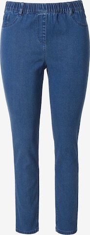 Ulla Popken Jeggings 'Sienna' in Blue: front