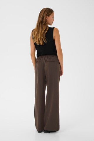 Kaffe Wide leg Broek 'Lauren' in Bruin