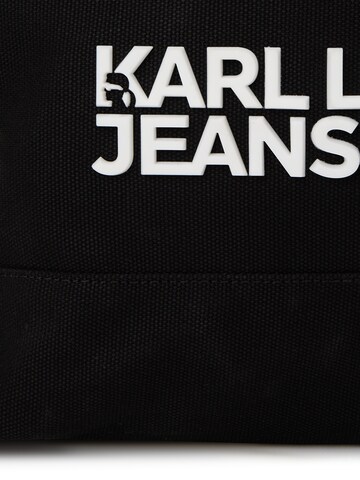 KARL LAGERFELD JEANS Nákupní taška 'Utility' – černá