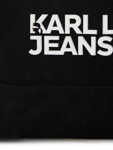 KARL LAGERFELD JEANS Nákupní taška 'Utility' – černá