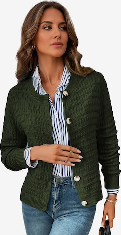Magicshe Strickjacke 'Strickjacke' in Grün: Vorderseite
