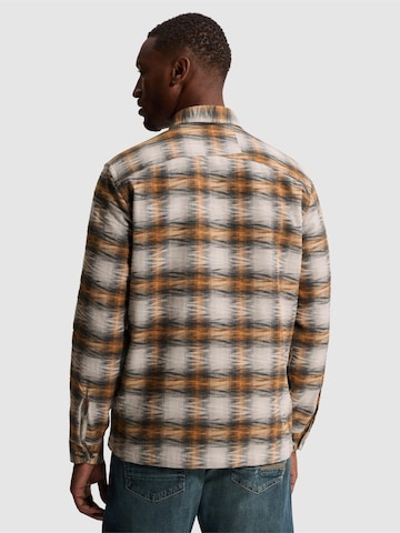 Coupe regular Chemise 'Overshirt with check pattern and button closure' CAST IRON en marron