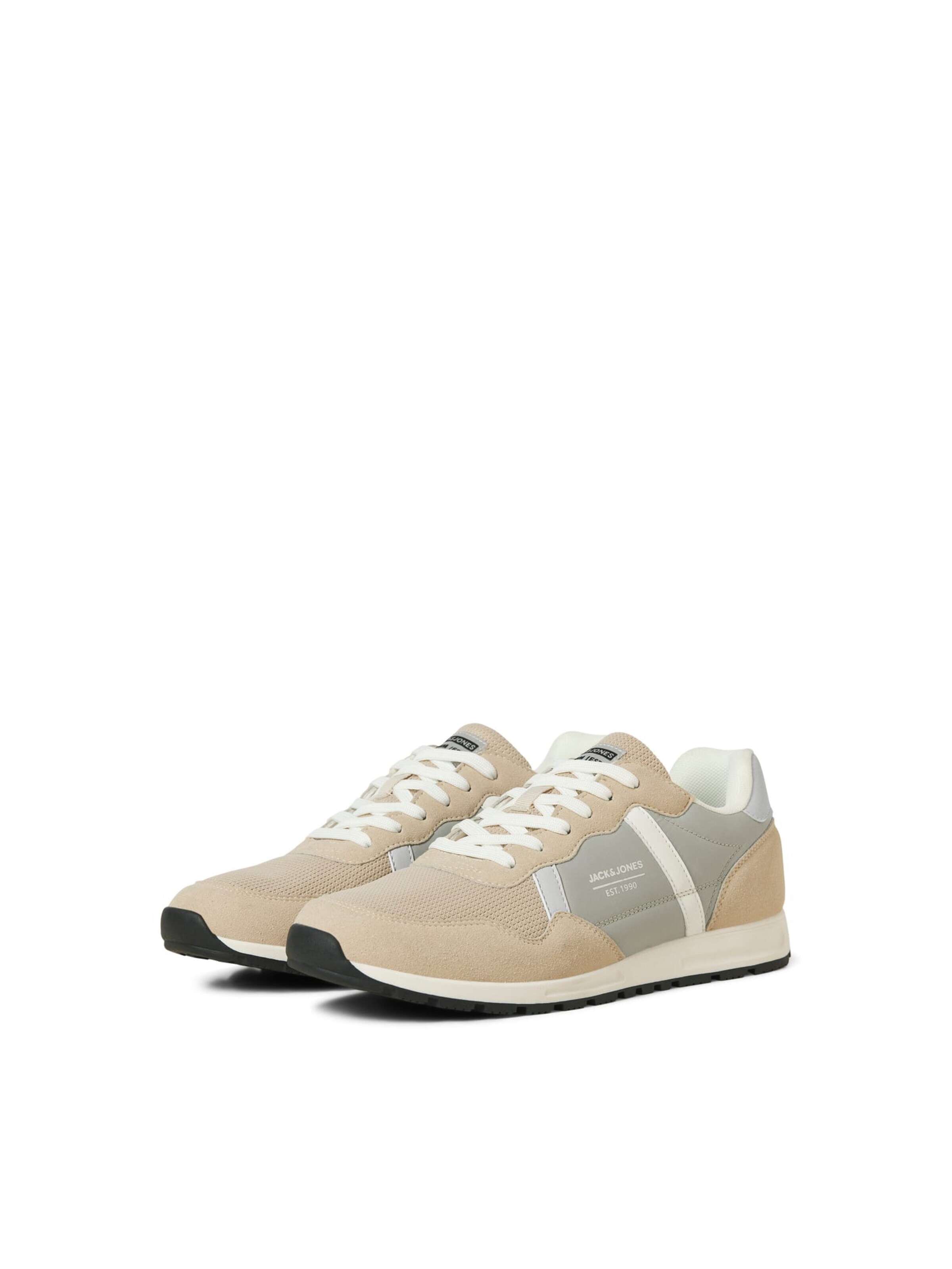 JACK & JONES Sportieve veterschoen 'Harrow' in Beige