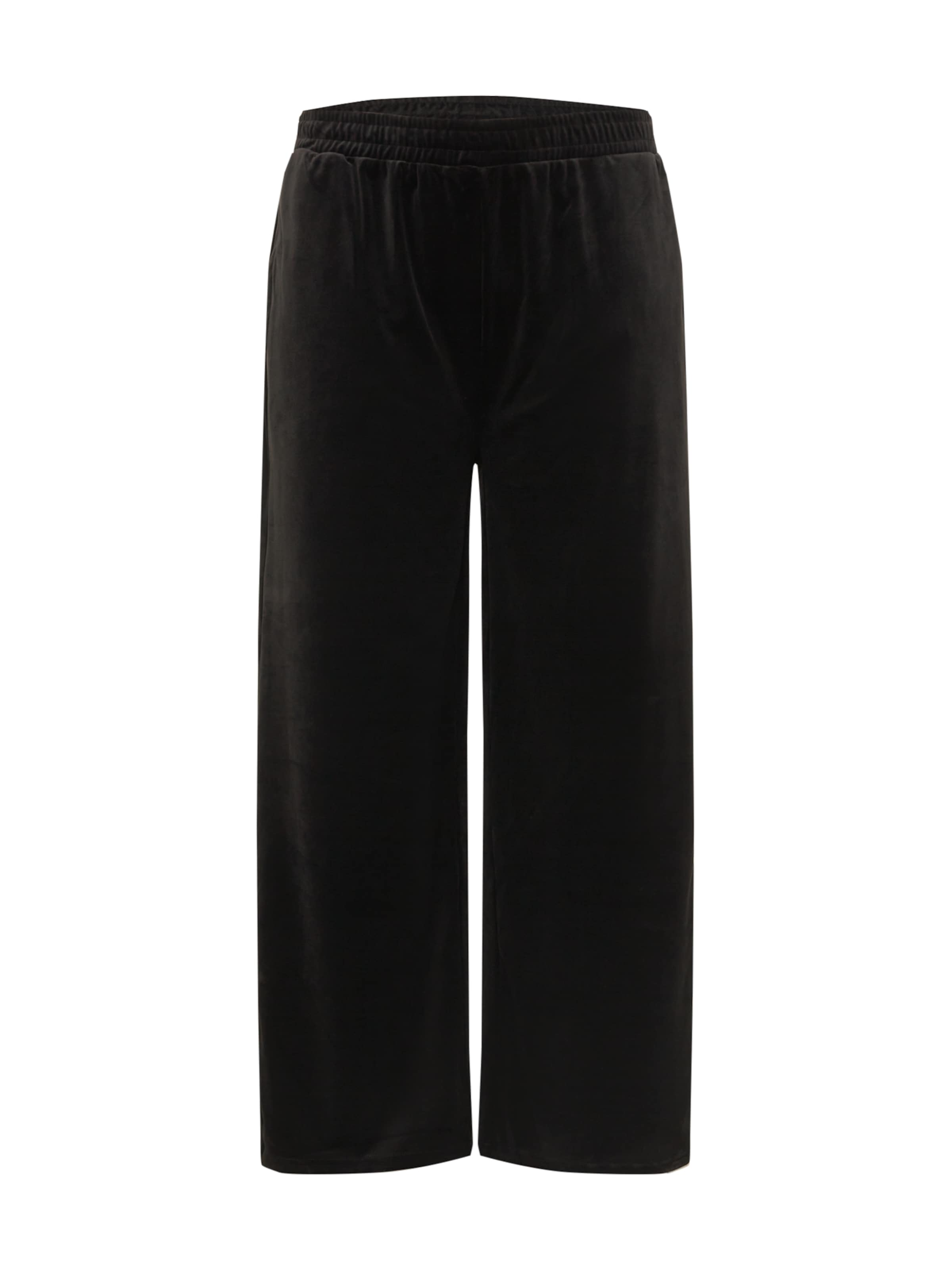 Urban Classics - Pierna ancha Pantalón en negro: frente