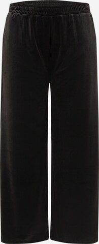 Urban Classics Wide leg Trousers in Black: front