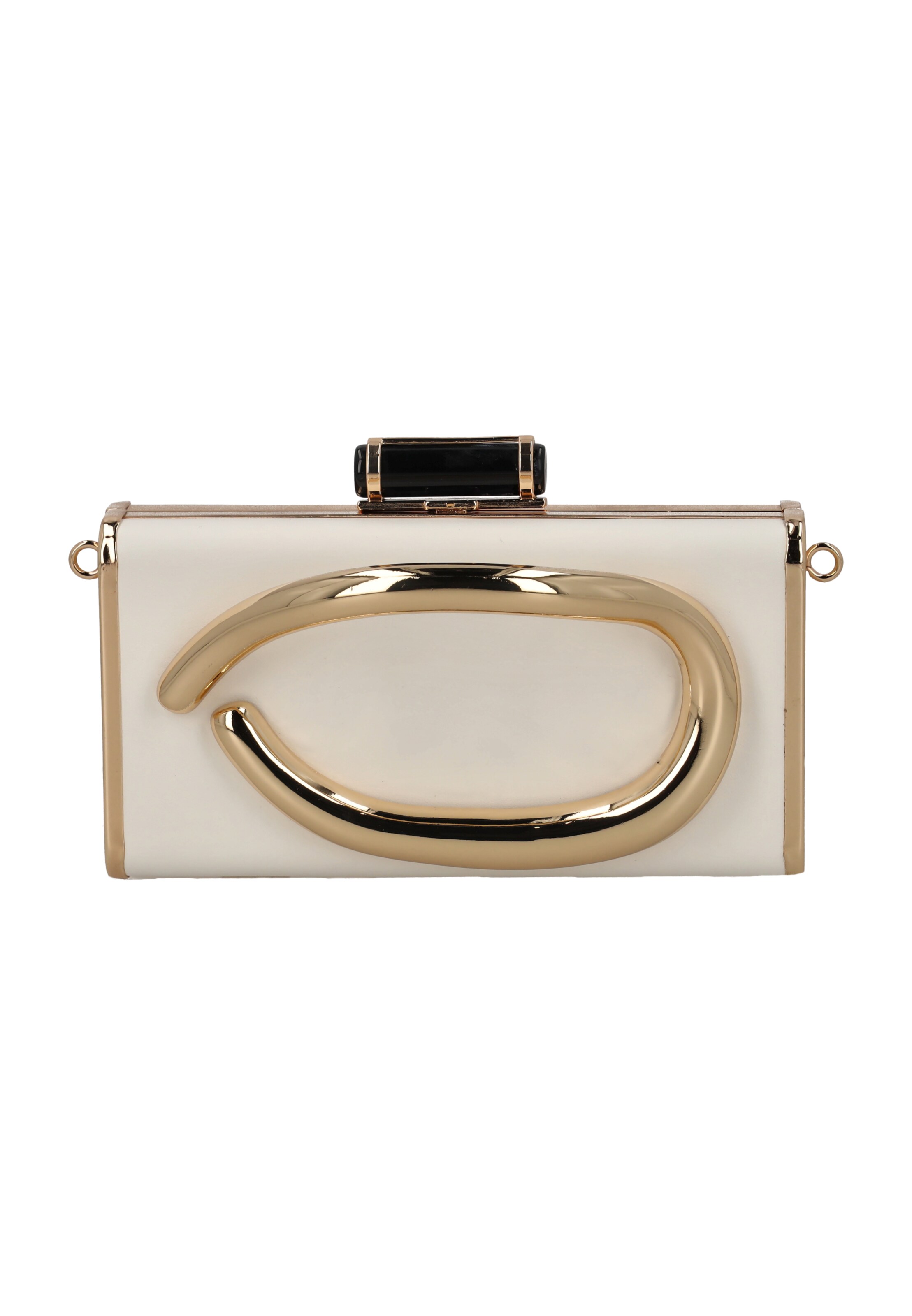 faina Clutch in Beige: voorkant