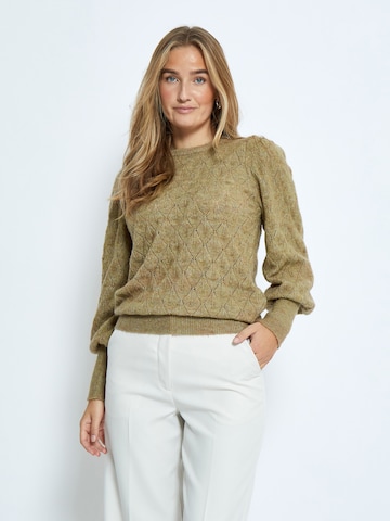 Peppercorn Trui 'Kate' in Groen: voorkant