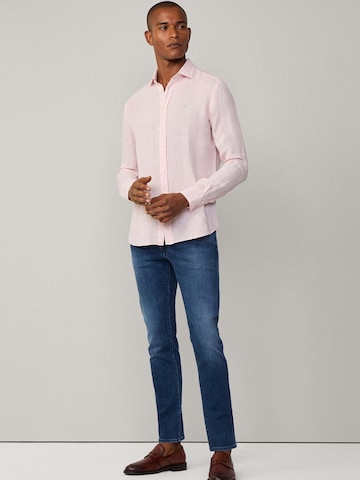 Hackett London Regular Fit Hemd 'Ess' in Pink