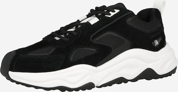 Sneaker low 'Serpent-H' de la STEVE MADDEN pe negru: față