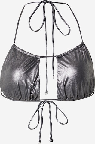 HUGO Triangel Bikinitop 'HEAVEN' in Grau: predná strana