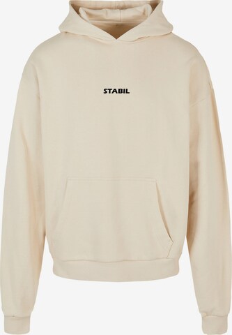 Merchcode Sweatshirt 'Stabil' in Beige: front