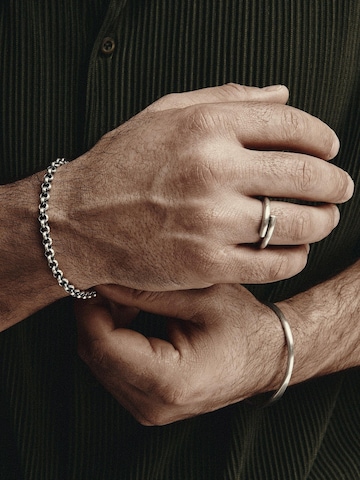 REYTEL Armband 'MUTIG'‌‌‌‌‌‌ in Silber: Vorderseite