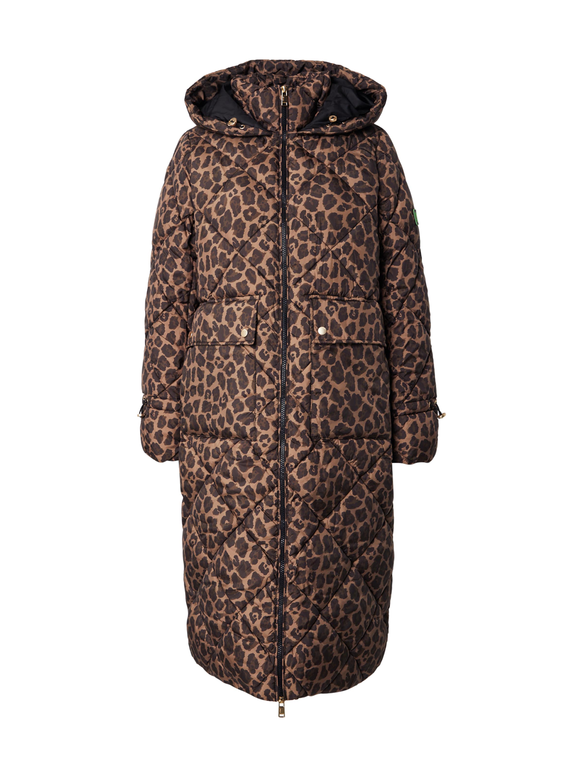 ONLY Pitkä talvitakki 'ONLASTI' värissä ruskea: etupuoli