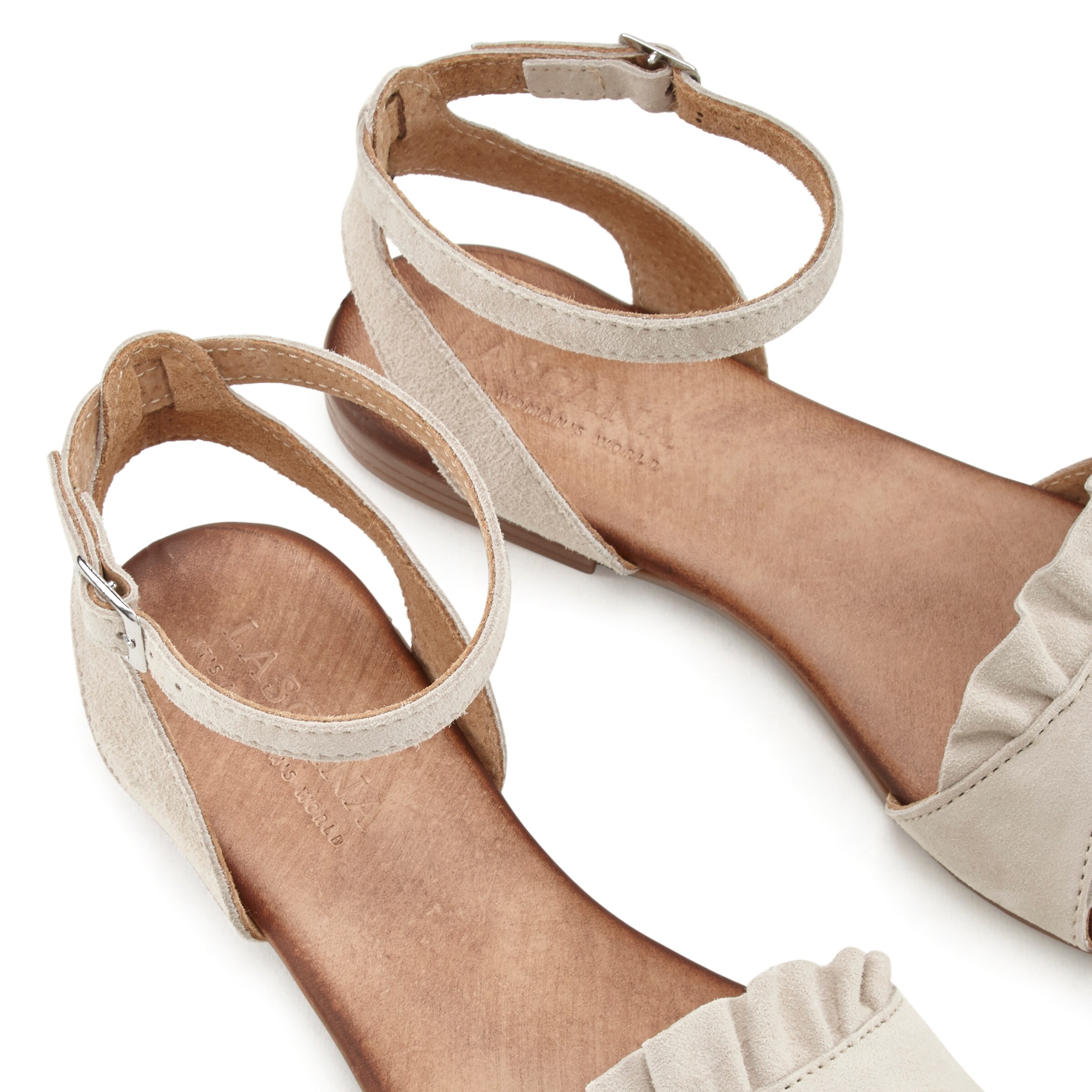 LASCANA Sandaler i beige