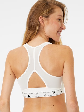 Bustier Soutien-gorge de sport 'Powerreact' ADIDAS SPORTSWEAR en blanc