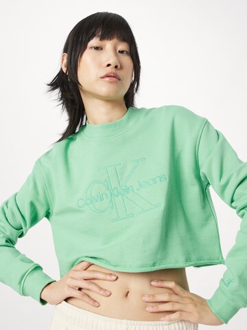 Calvin Klein Jeans Sweatshirt in Green