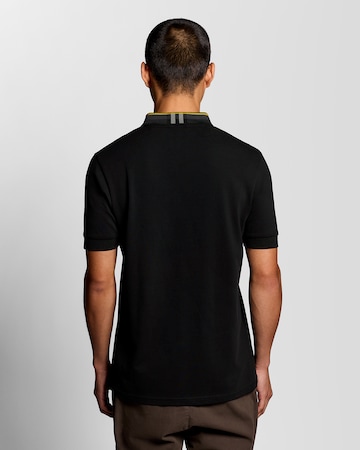 Maglietta 'Tartan' di Lyle & Scott in nero