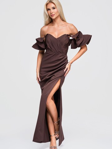 Ombre Abendkleid‌‌‌‌‌‌‌ in Braun
