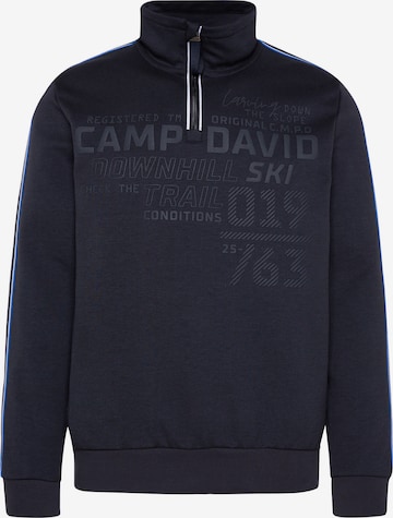 Felpa di CAMP DAVID in blu: frontale