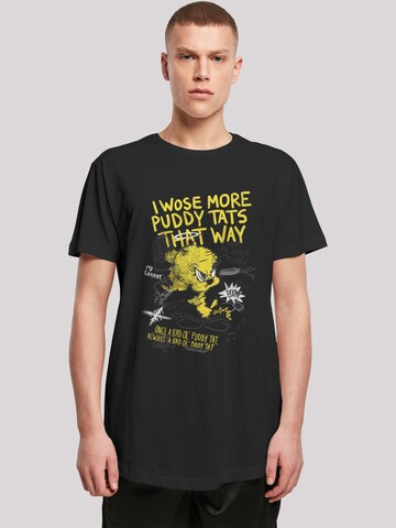 T-Shirt 'Looney Tunes' F4NT4STIC en noir : devant