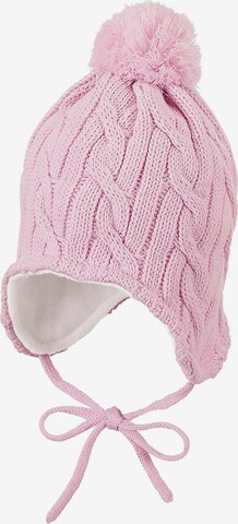 STERNTALER Beanie in Pink: front