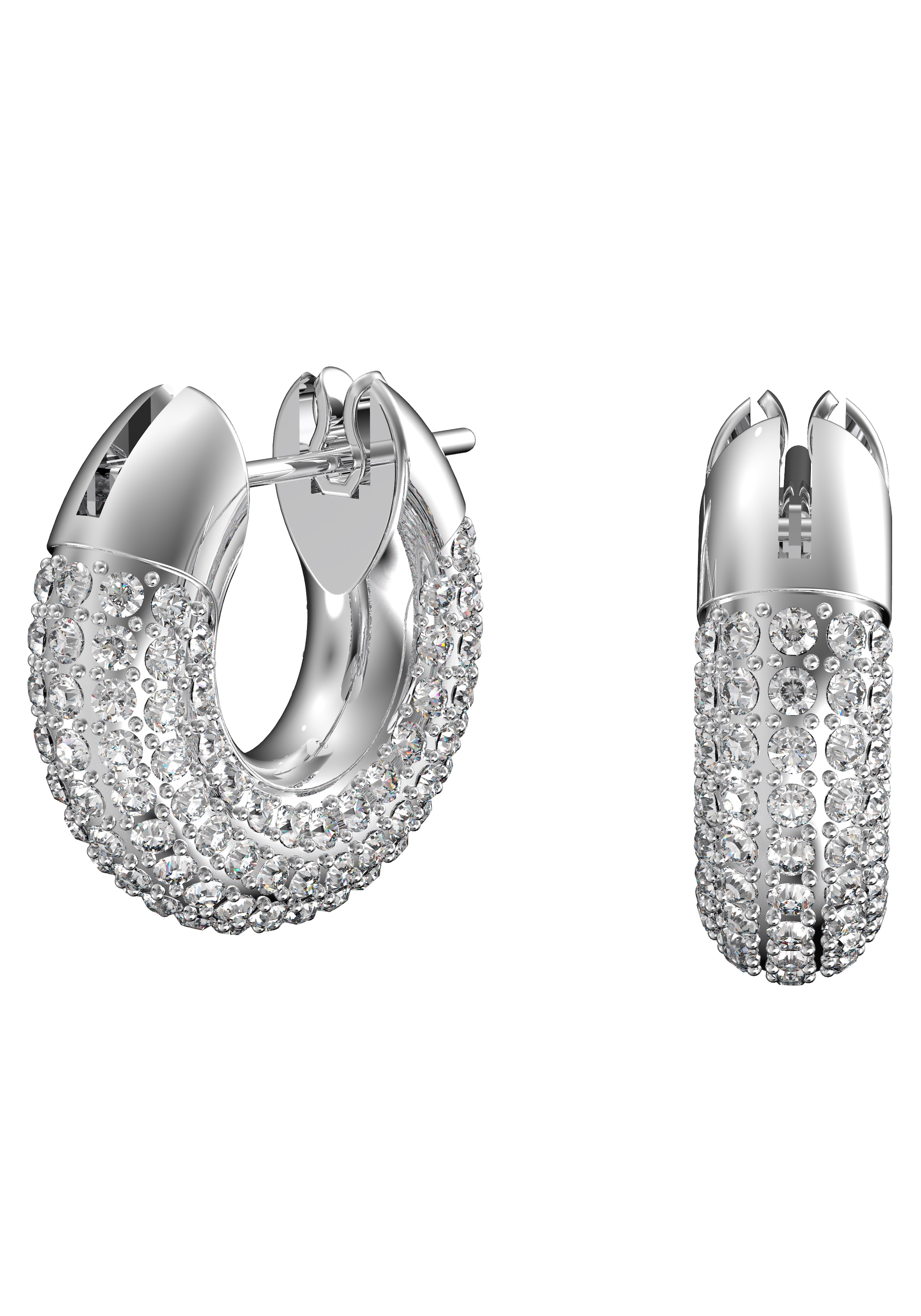 Swarovski Ohrringe in Silber: Vorderseite