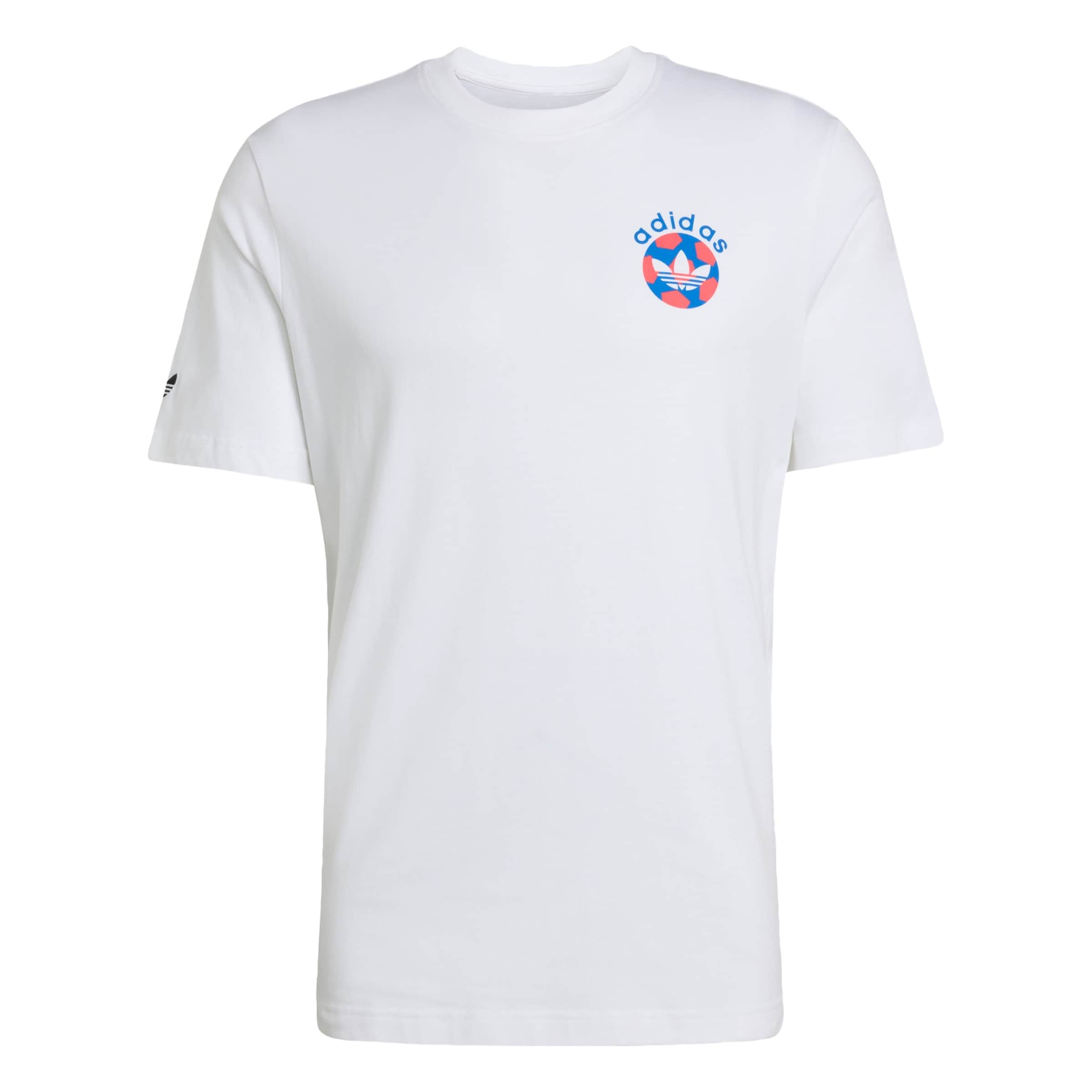 ADIDAS ORIGINALS T-Shirt in azur / rosa / schwarz / weiß, Produktansicht