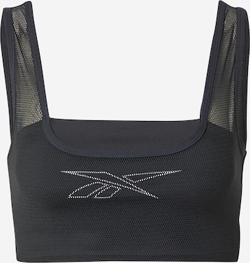 Reebok - Soutien Bustier Soutien de desporto em preto: frente