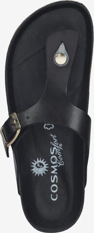 COSMOS COMFORT T-Bar Sandals in Black