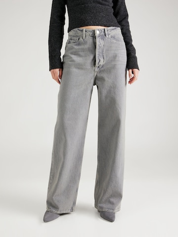 Samsøe Samsøe Wide leg Jeans 'Shelly' in Grey: front